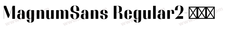 MagnumSans Regular2字体转换